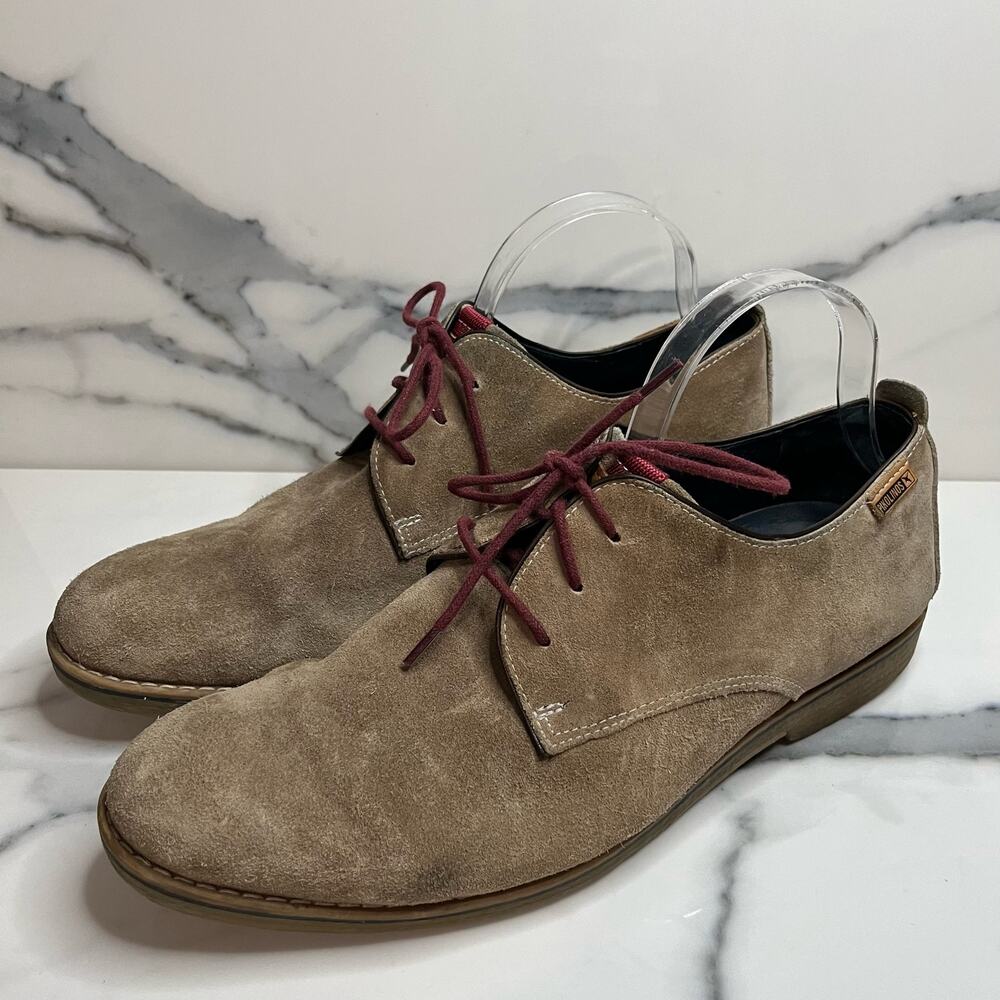 Pikolinos Men's Brown Suede Classic Preppy Oxford Sz 43 Sz 10 Closet Staple